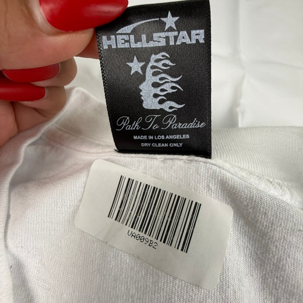 Hellstar Victory Within Long Sleeve Shirt White XXL Overseas Fall 2023 Exclusive - Picture 4 of 11